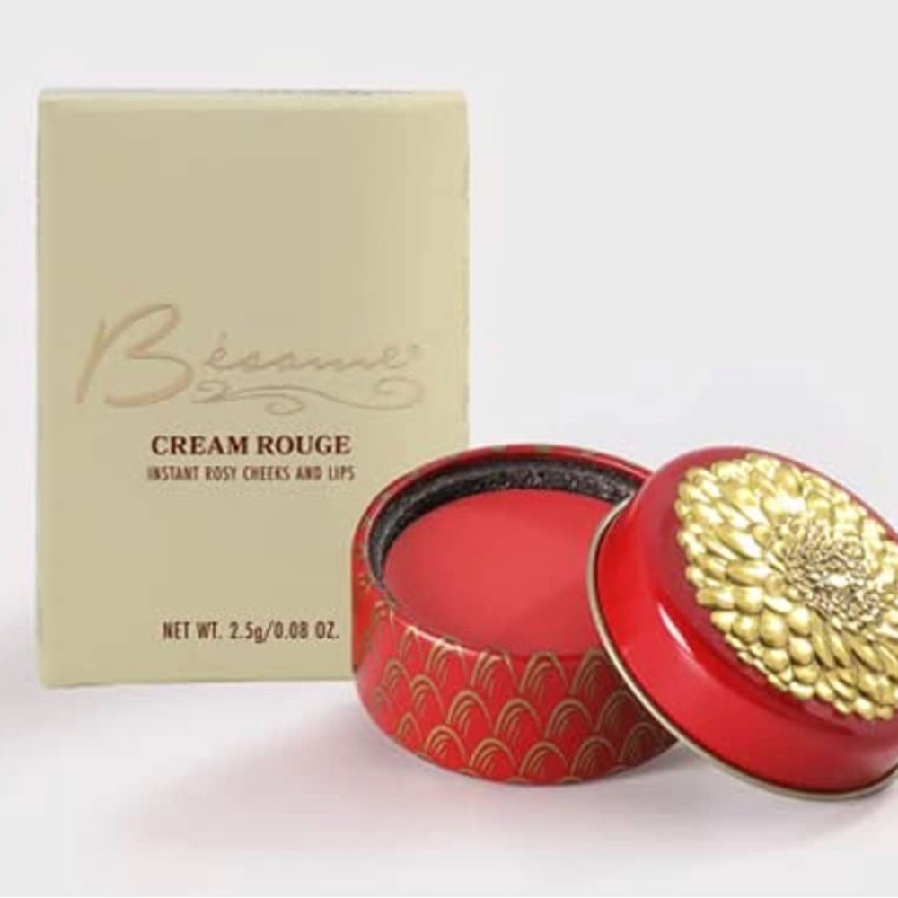 Besame Cosmetics | Apricot Cream Rouge - 1938 | Cream Blush for Cheeks